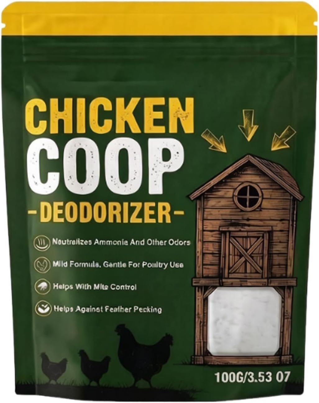 Odświeżacz Kurnika Silne Naturalne Usuwanie Zapachów Akcesoria Do Kurnika | Proszek Absorbujący Odory Z Wybiegu Do , Kurników, Klatek, Stodół, Boksów, Podwórek, Zagród, Domków Dla Kaczek I