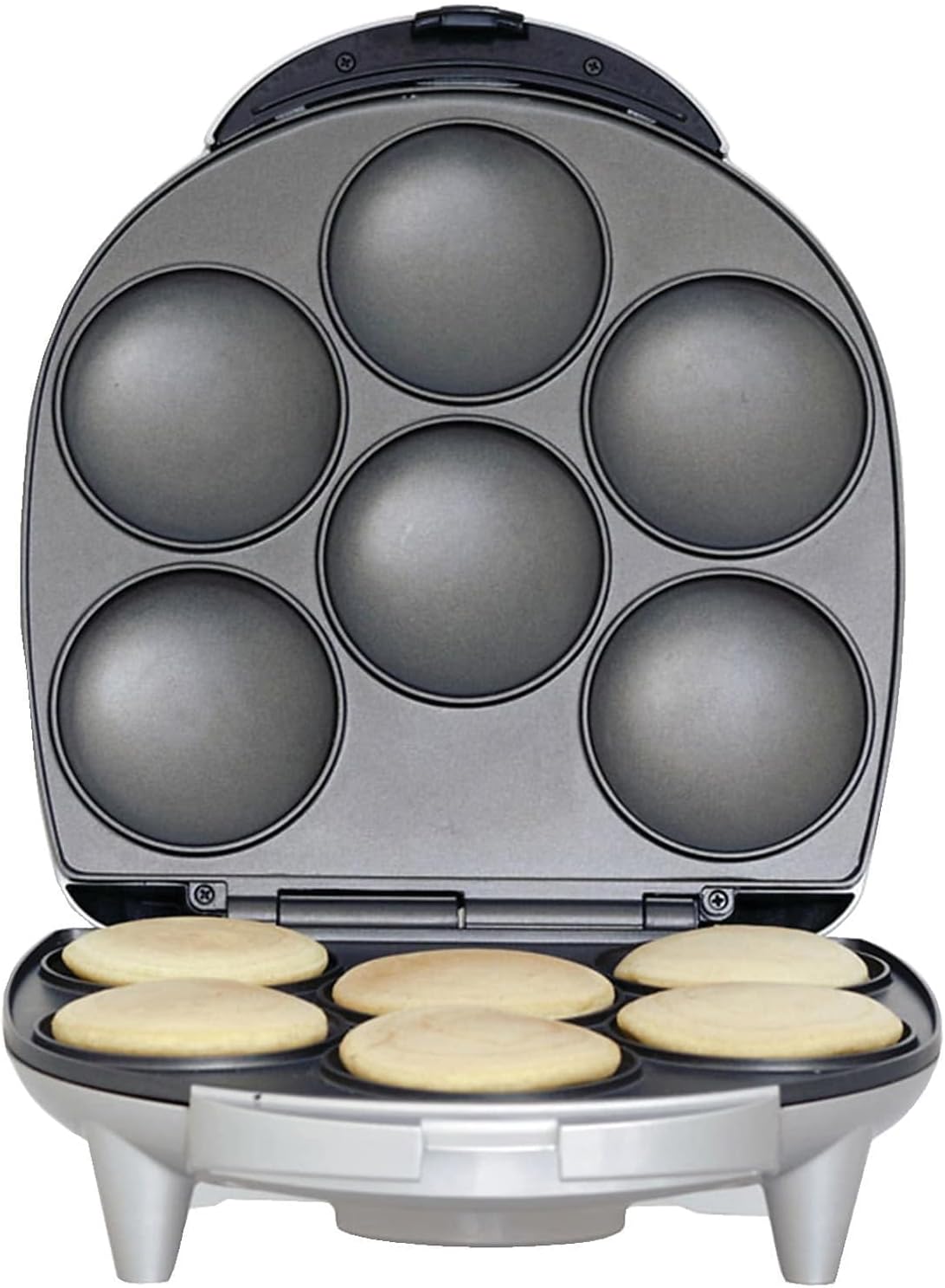 Brentwood AR-136 6 Piece Non-Stick Arepa Maker Silver, 1″ Brentwood AR-136 6 Piece Non-Stick Arepa Maker Silver, 1″