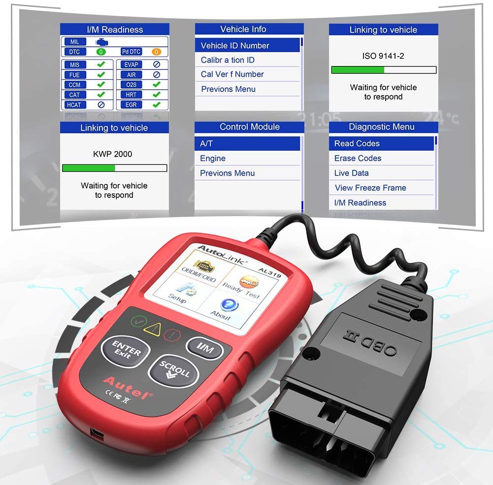 Amazon.co.jp: Autel AL319 OBD2 故障診断機 ミニ 診断機 自動車 車