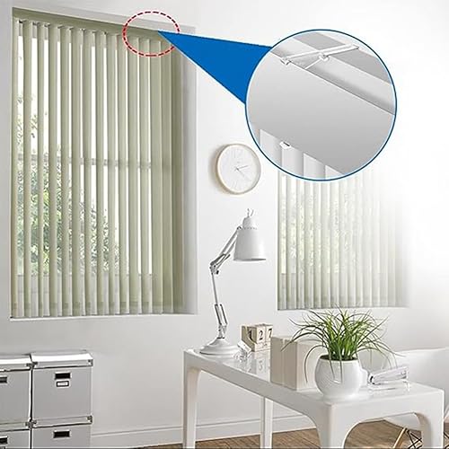 Miniatura 7 de Uonlytech 4 clips de cenefa de cortina ciega, clips verticales para cortinas, clips de cenefa de plástico