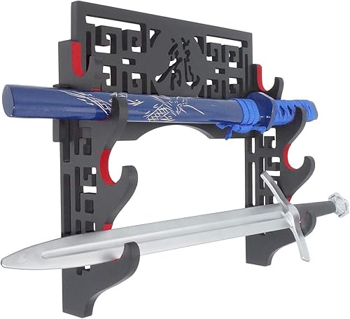 Miniatura 3 de Wzqwqj - Soporte de pared acolchado de terciopelo para espada Katana, soporte para espada B