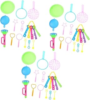 PRETYZOOM 3 Sets 17pcs Bubble Blowing Toy Trumpet Toy Outdoor Toys Bulk Toy Blow up Bubble Toy Outdoor Activity Toys Bubble Sticks Bubble Wand Kit Blowing Bubble Toy Bubble Wand Toy Giant