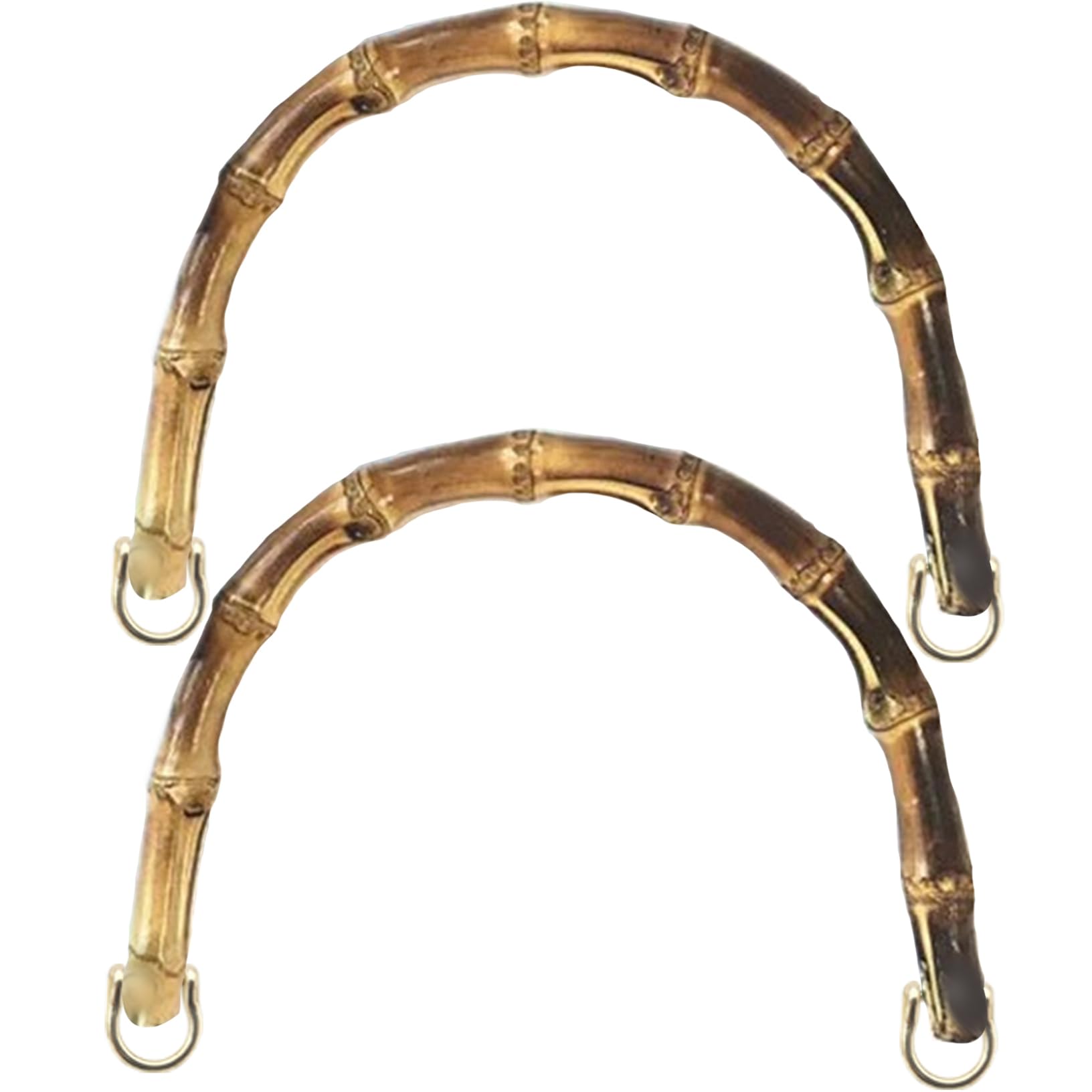 Wedhapy Golden Yellow Large Type1 Handbag Handles 2Pcs U-Shaped Bamboo Bag Handles Golden Buckle Purse Handles Diy Replacement Bag Handles For Bag Making, Golden Yellow, Large, Type1