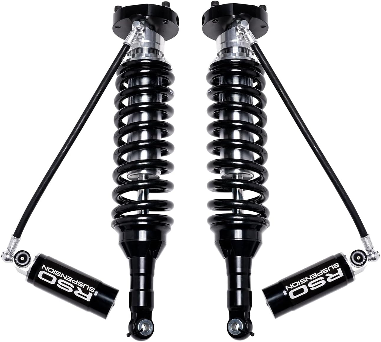 RSO Suspension Front 2.5 Coilover Shocks Adjustable Remote Reservoir 0-3.5 inch Lift Kits Compatible with 10-24 4Runner or 10-14 FJ Cruiser or 10-23 GX460