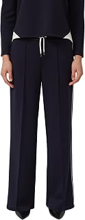 s.Oliver Damen Hose – Wide Leg, High Rise, Scuba