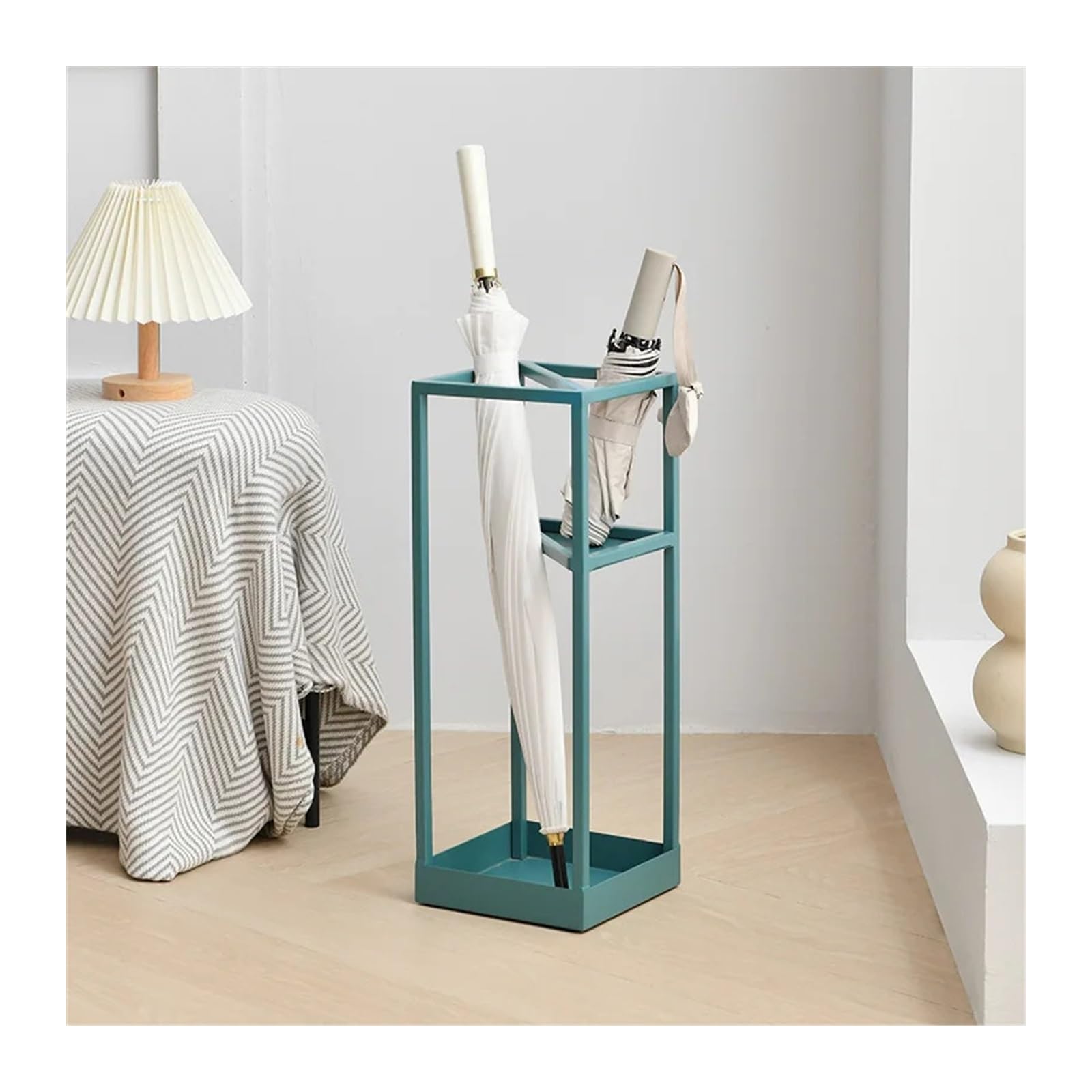 CJHFR472SG Umbrella Rack Iron Landing Umbrella Stand Multi-functional Holder Office(Blue)
