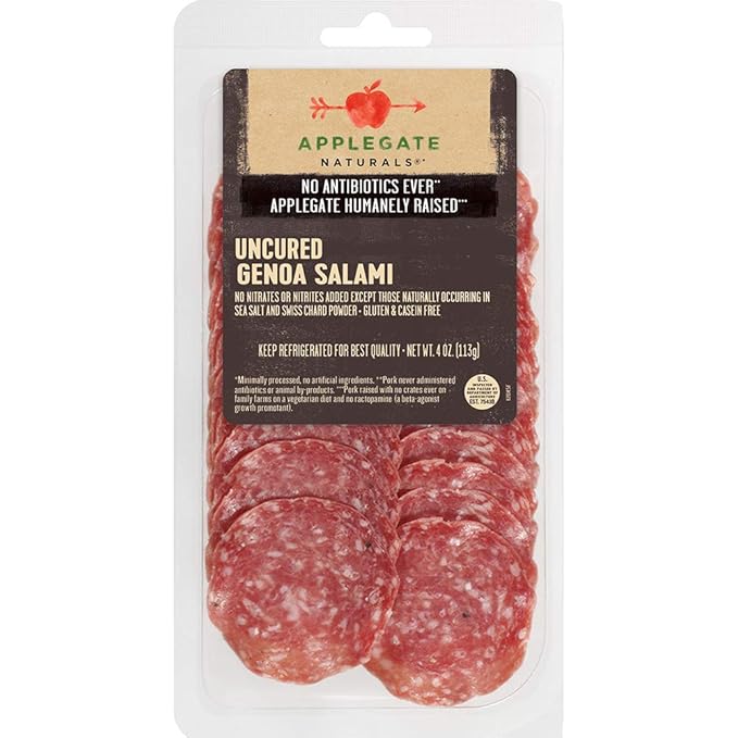 Amazon Com Applegate Natural Uncured Genoa Salami 4oz Grocery Gourmet Food
