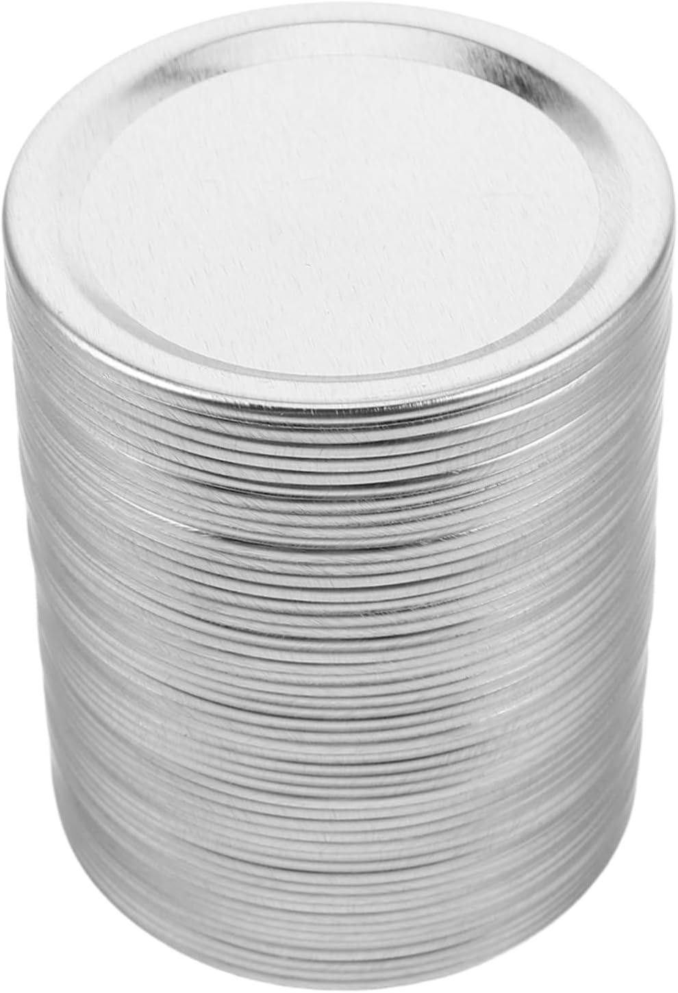 OUNONA 50pcs Wide Mouth Mason Jar Lids Tinplate Split Type Canning Covers Leakproof Metal Storage Caps for Food Preservation and DIY Projects