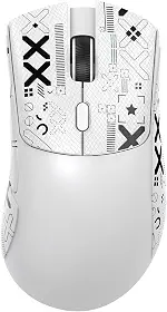 Mouse ATTACK SHARK R1 59g SUPERLIGHT, sensor para jogos PixArt PAW3311, mouse para jogos sem fio/com fio BT/2.4G, 6 DPIs ajustáveis ​​até 18.000, bateria de 65 horas