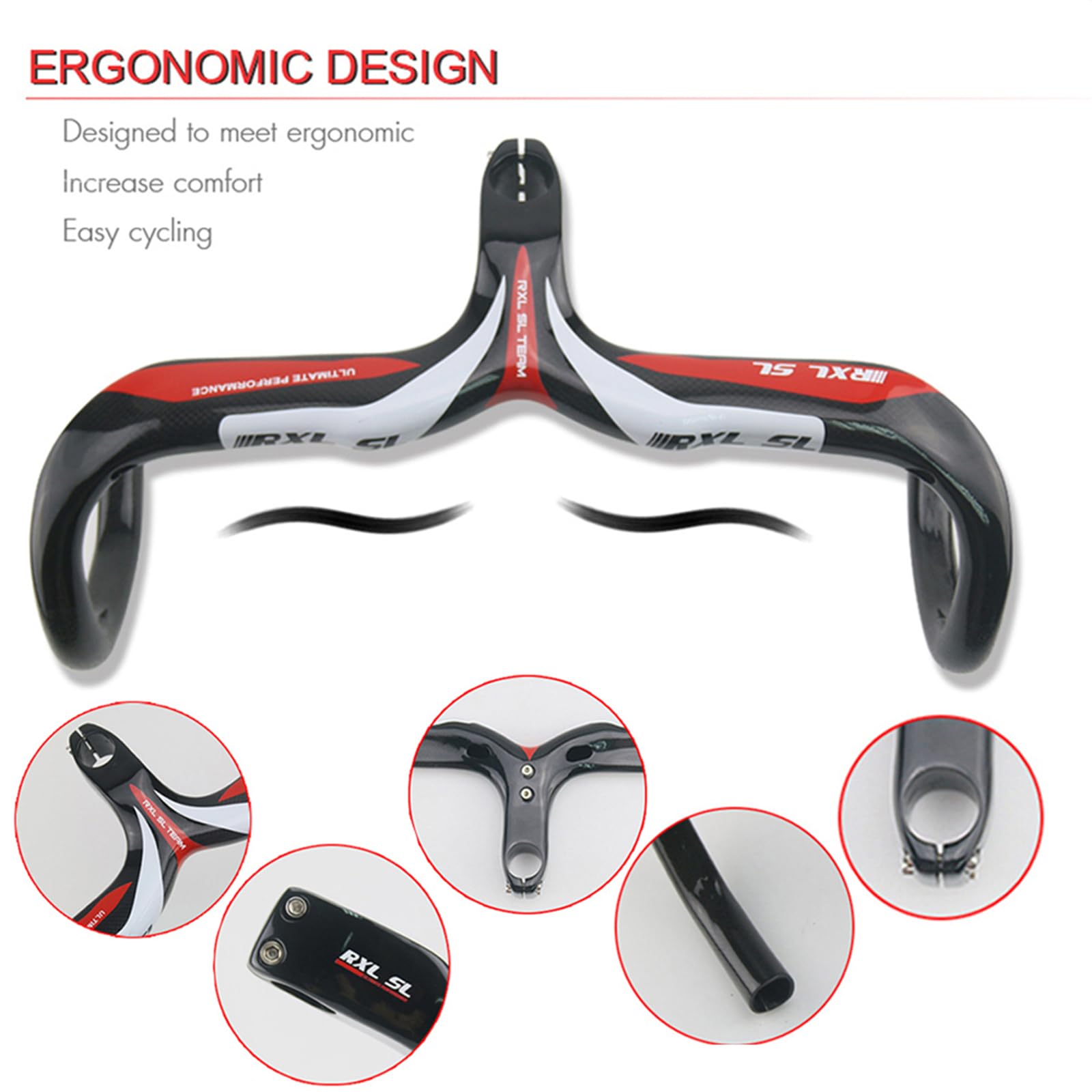 RXL SLカーボンドロップハンドル♡ロードバイク 炭素繊維ロード自転車ハンドル Amazon.co.jp: RXL SL 一体型ドロップハンドル 自転車 ドロップ