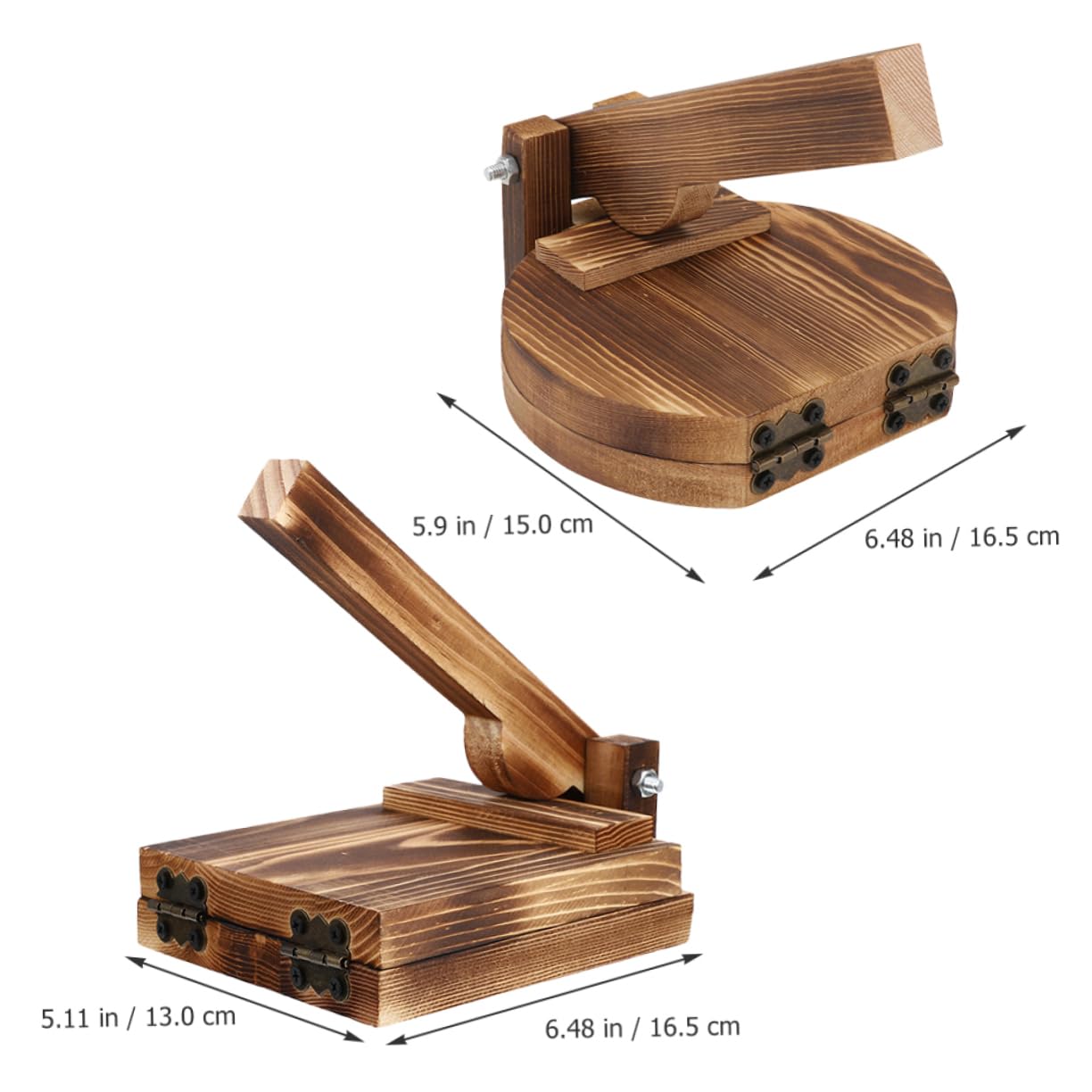 Stampo in Legno per Sfoglia Ravioli Rotondo 2 Pezzi