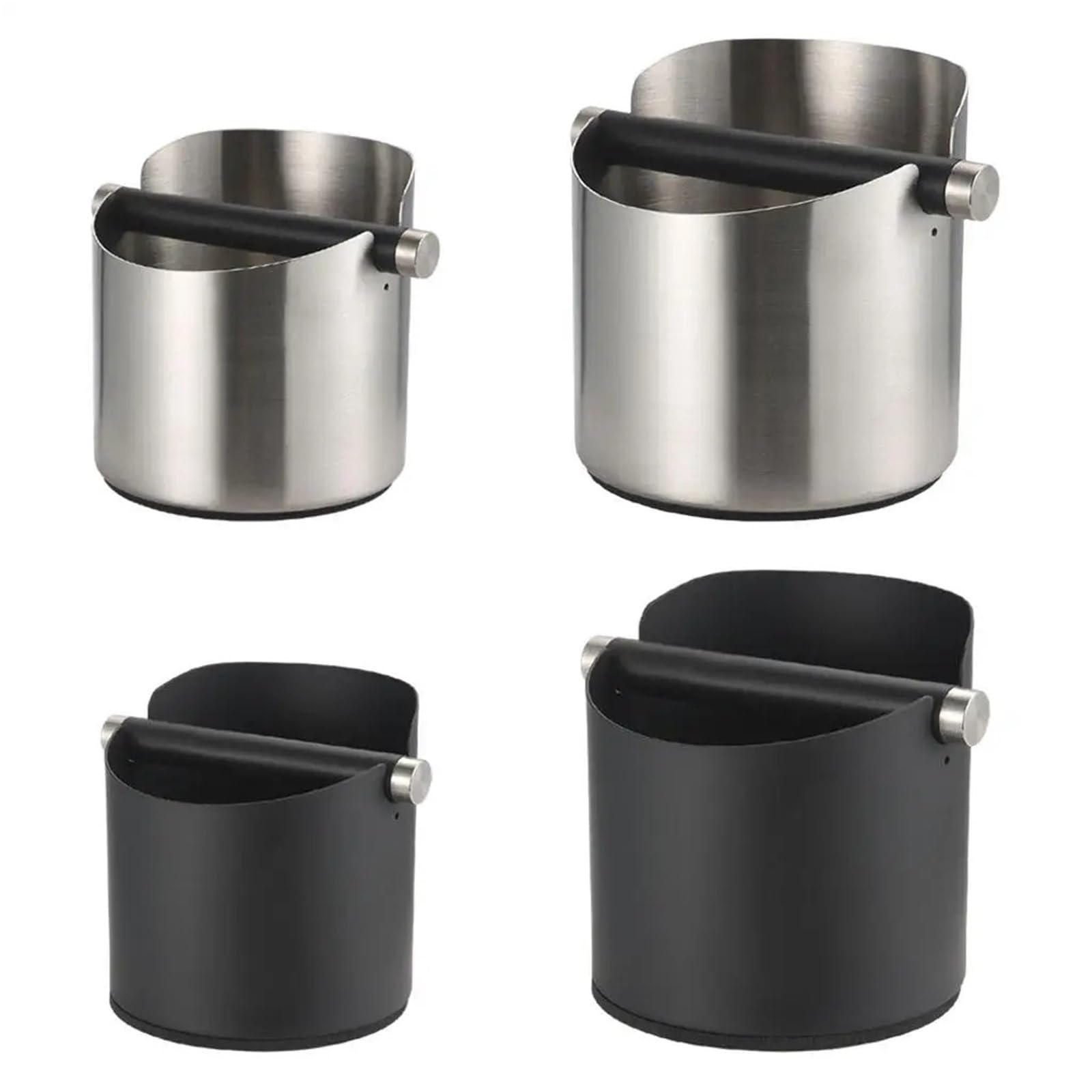Recipiente for posos de café, utensilios estilo barista, contenedor residuos for el hogar, la cocina y oficina, accesorios for cafeteras para Café(Black S)