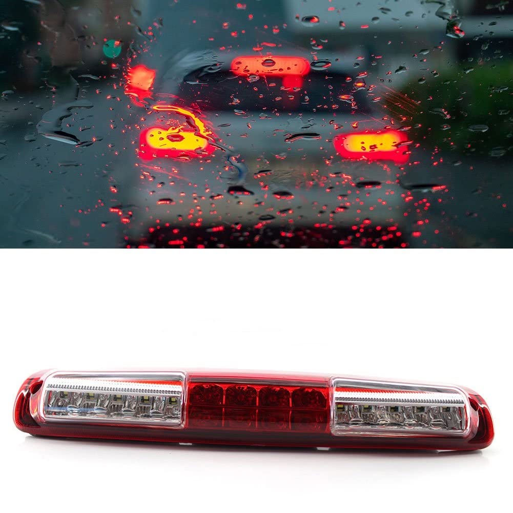 Terza Luce Freno Terza Luce Stop Lampada Segnalazione Centrale Posteriore Auto LED Durevole Terza Luce Freno Lampada Avvertimento LED Ad Alta Luminosità Impermeabile Per Silverado ( Color : Rosso )