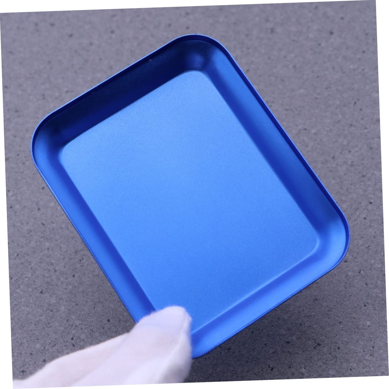 GANAZONO Magnetic Parts Tray Durable Magnetic Bolt Holder for Screws Nuts and Tools Compact for for Garage Workshop and DIY Projects Blue