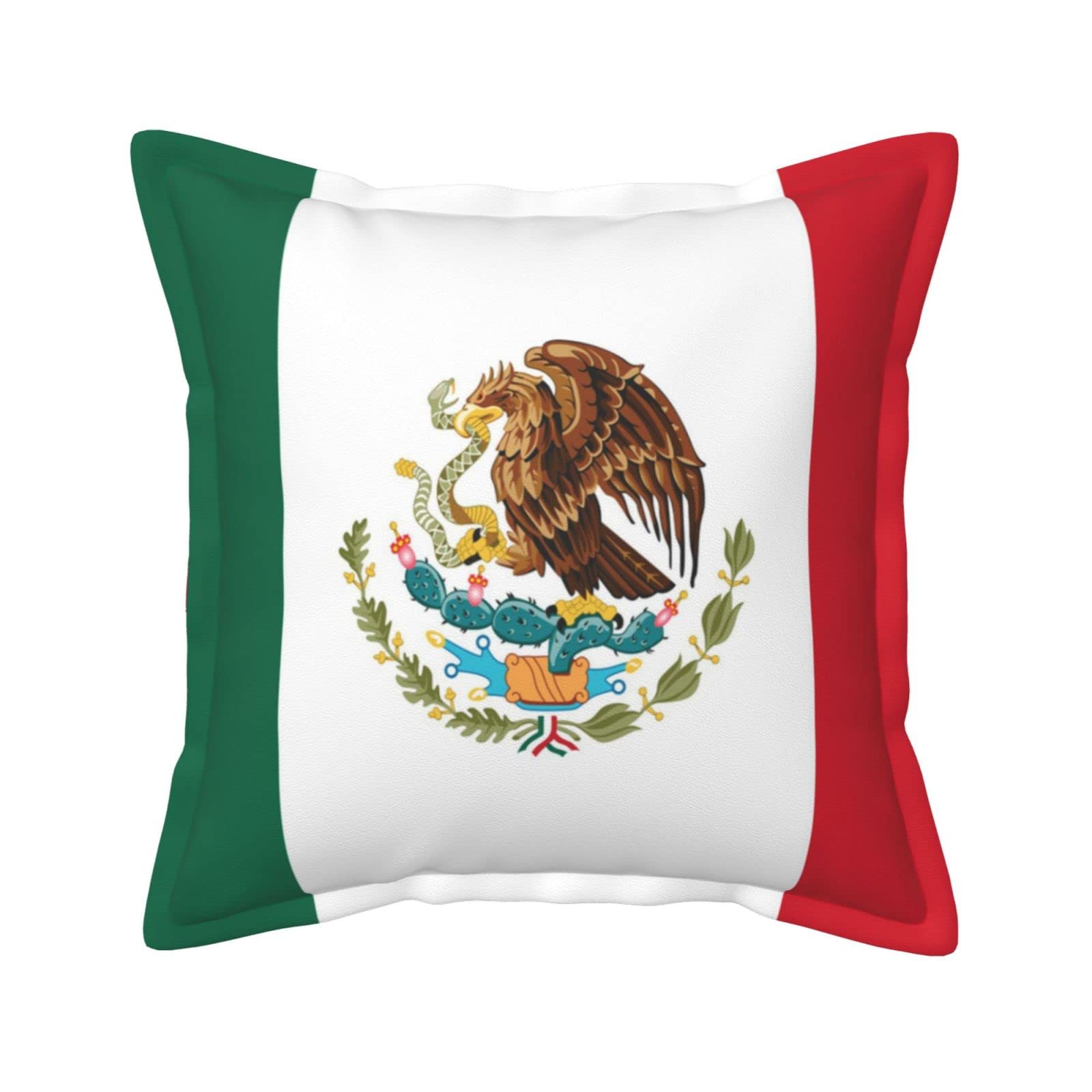 Housse de coussin en cuir Mexique 45x45 cm taie canapé cuir mexicain