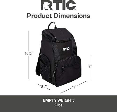 Miniatura 5 de RTIC Mochila térmica ligera, bolsa térmica portátil, para hombres y mujeres, ideal para viajes de un día, pícnics, camping, senderismo, playa o