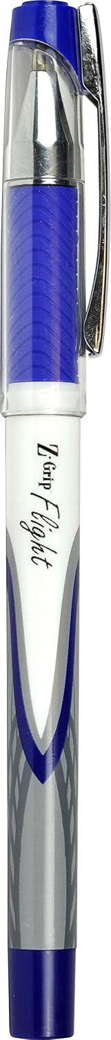 Zebra Pen Z-Grip Flight Stick Ballpoint Pen, Bold Point, 1.2mm, Blue Ink, 12-Count