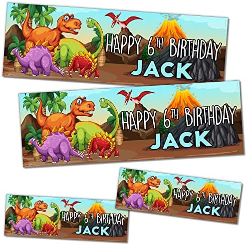 1 x 6FT Large Banner | Happy Birthday Personalised Birthday Banners | 21st 50th 60th 40th 16th 70th 30th 80 18th | Birthday Decorations Birthday Banners | Black Gold Print