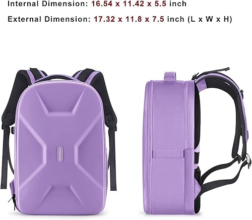Miniatura 142 de MOSISO Mochila para cámaras réflex digital de un solo objetivo, réflex de un solo objetivo o sin espejo, funda rígida impermeable de 15 a 16