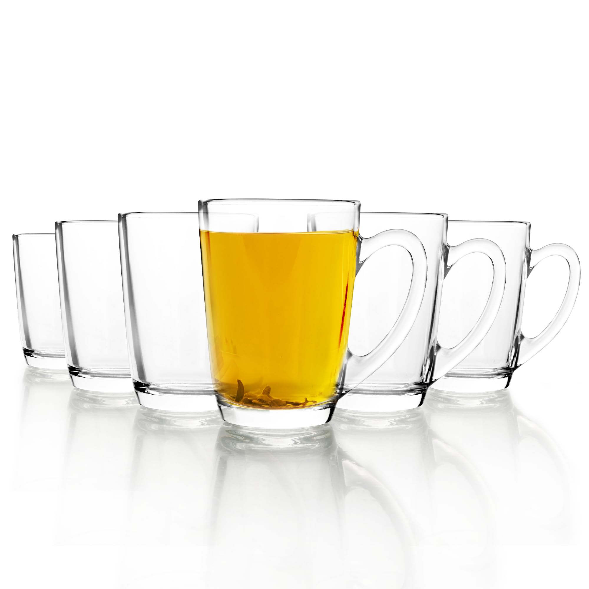 Cello Caroline Glass Tea Cup with Elegant Design 160ml, Set of 6 Clear | Dishwasher Safe, Scratch Resistance | Perfect for Regular Use and Serving Cup Set for Chai, Green Tea, Coffee, Milk & Beverages-image-5