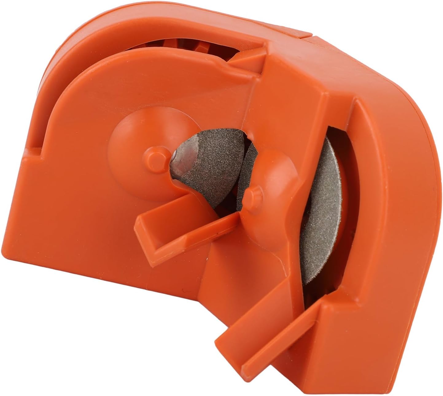 Drill Bit Grinding Sharpener, Electric Drill Bit Sharpener for Hardened Steel Carbide Twist Cobalt Bits, Efficient Multipurpose Sharpening Tool with Diamond Discs, Orange Plastic