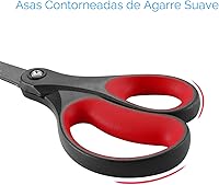 Vista 3 de LIVINGO Paquete de 2 tijeras antiadherentes de titanio de 8 pulgadas, agarre cómodo profesional de acero inoxidable, multiusos, tijeras rectas