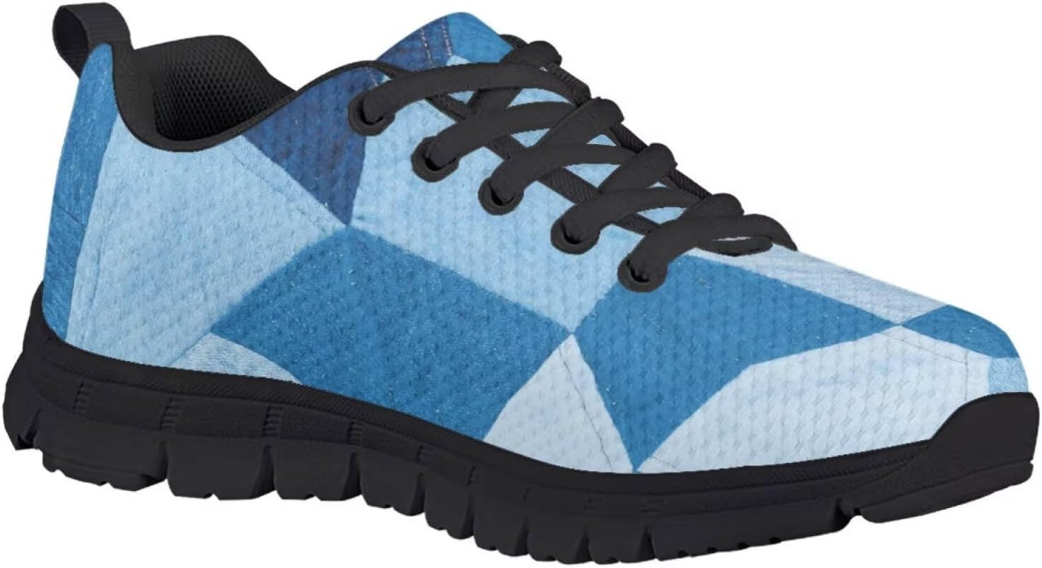Funnydude Funny Print Boys Tennis Shoes Kid Lightweight Breathable Walking Shoes for School