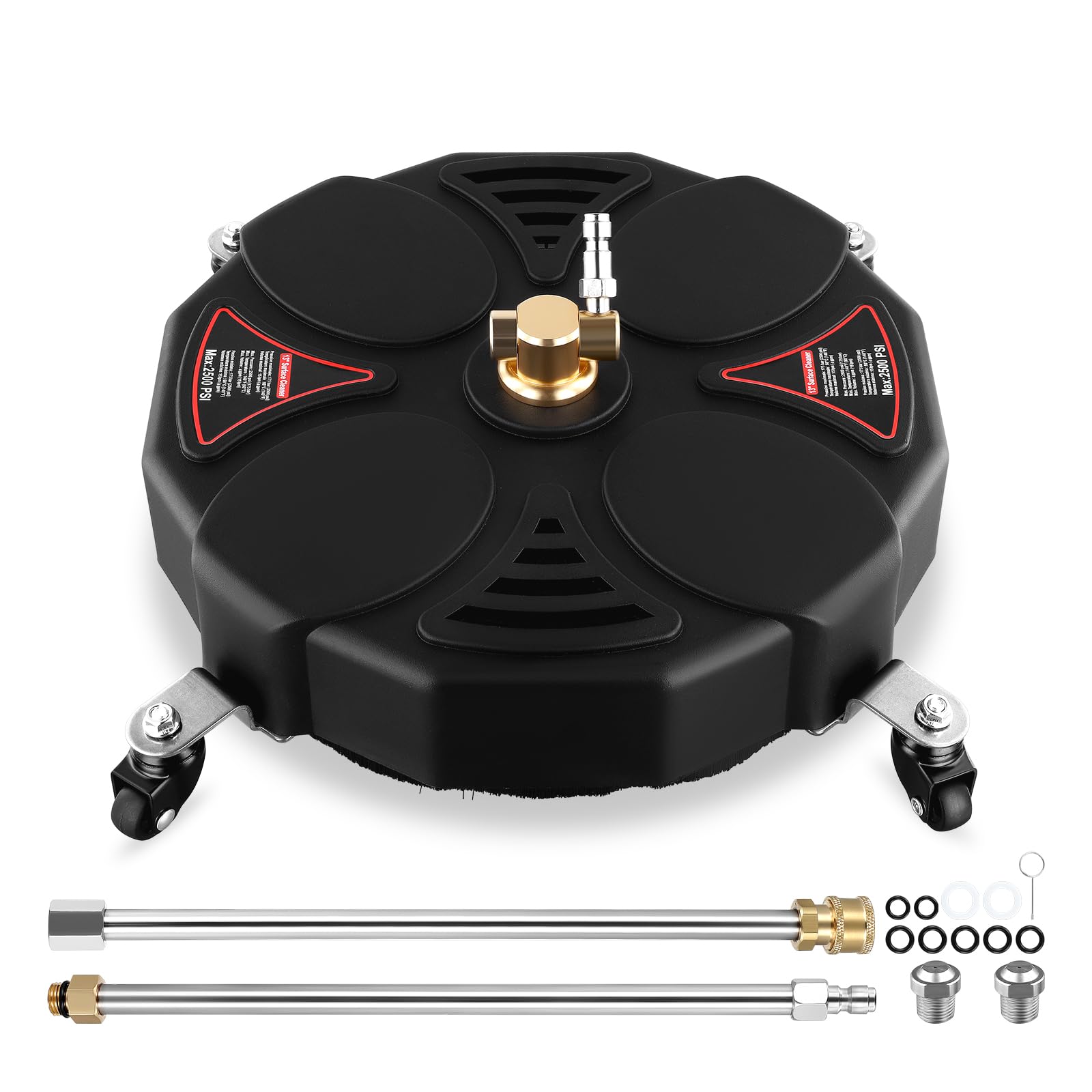 13" Pressure Washer Surface Cleaner with 4 Wheels