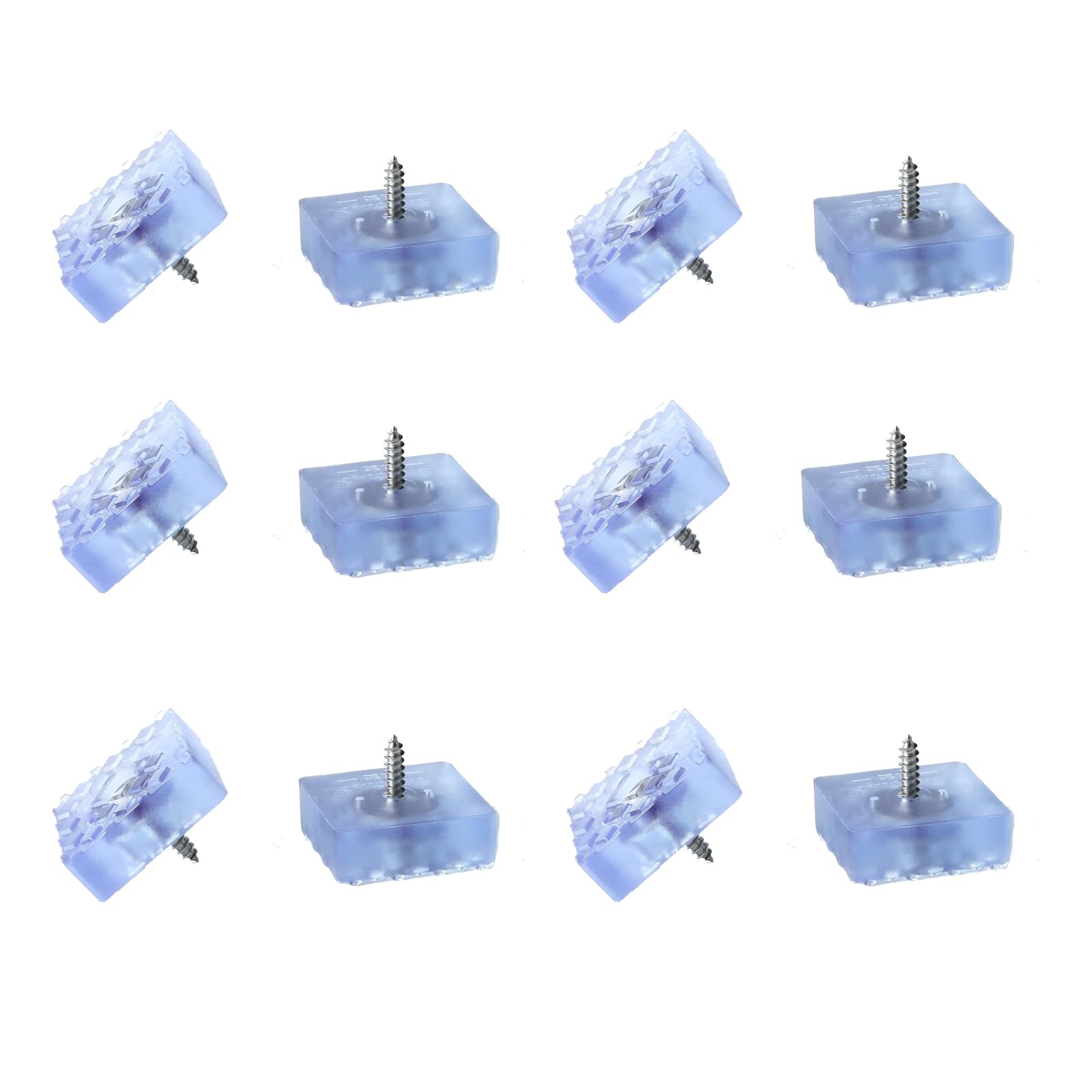 Gigikill 12 Pcs Furniture Moisture-Proof Gum Feet, Non Slip Furniture Pads Floor Protectors For Chair Leg And Table Legs