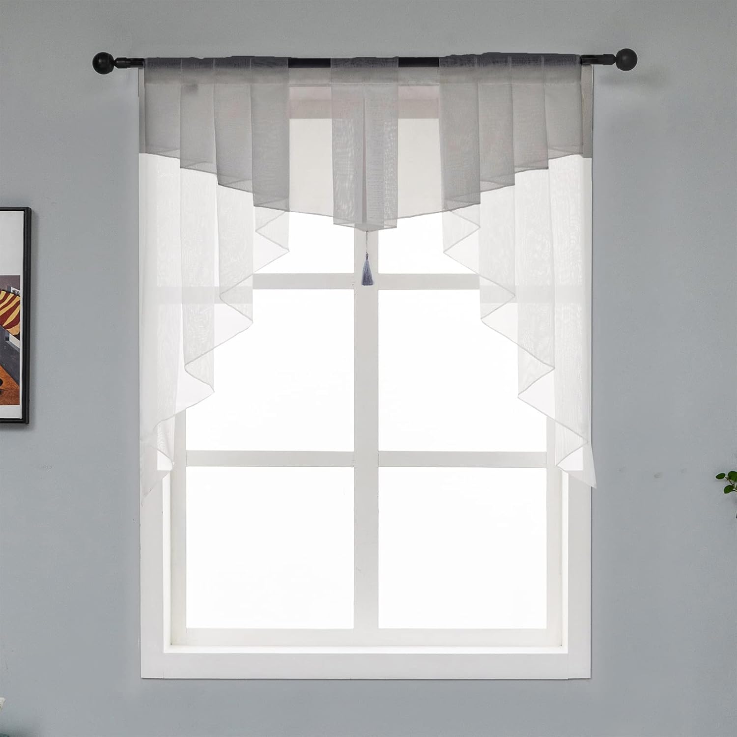 4 Clips De Fixation Transparents Pour Store 3.5" | Support Caché Cantonnière | Installation Facile