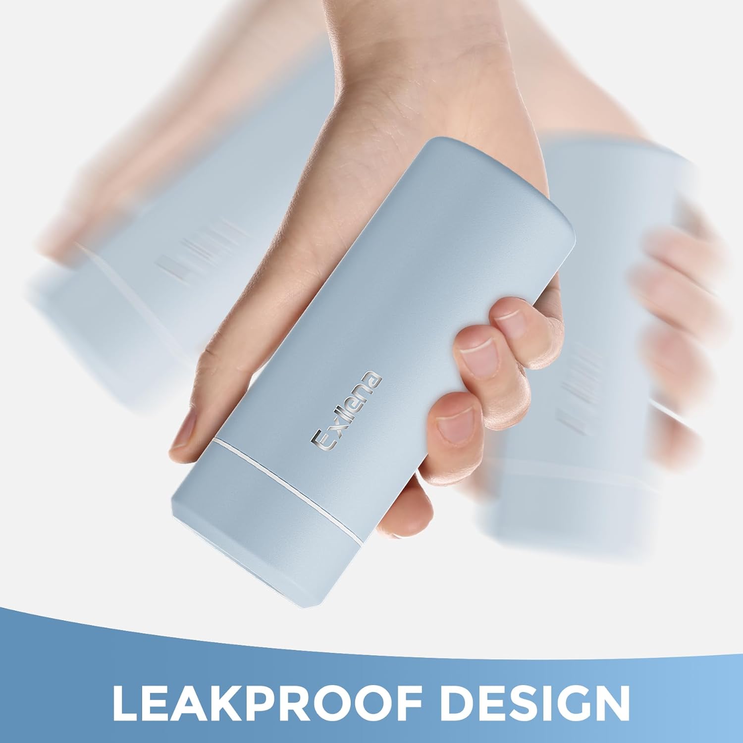 【Upgraded】Exllena Small Insulated Water Bottle 8 oz/250ml– Mini Insulated Water Bottle for Hot & Cold Drinks, Perfect Small Water Bottle for Travel, Purse...(Greyish Blue) - Image 4