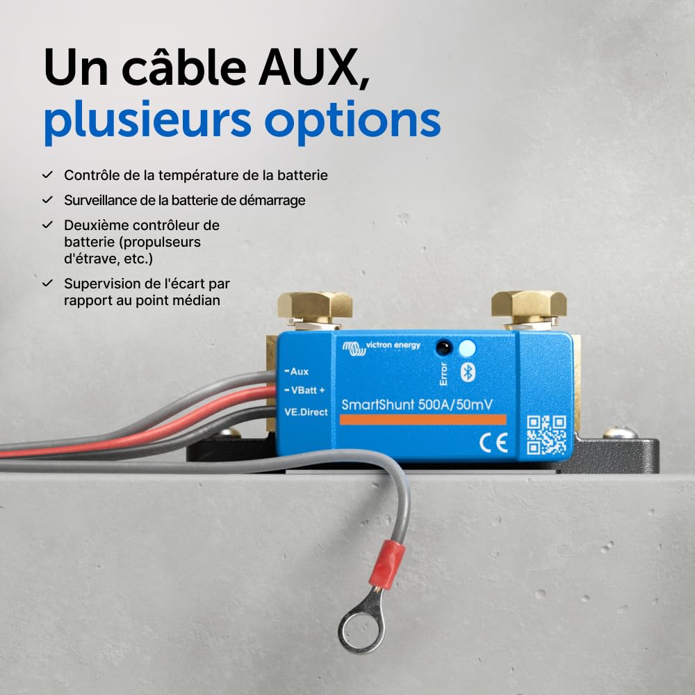 Victron Energy SmartShunt IP65 500 Amp Moniteur de Batterie (Bluetooth)