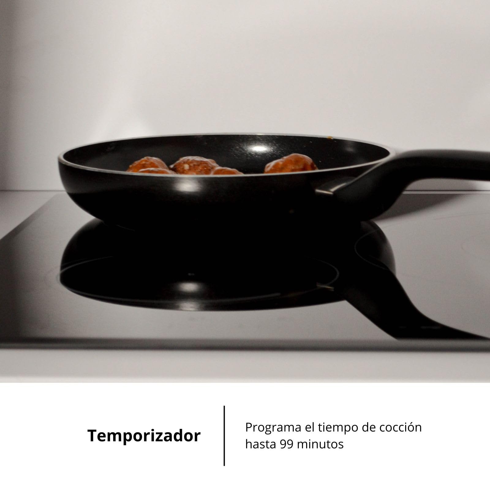 Corberó - Placa Inducción | 3 Zonas | CCIM3FBS324 | Potencia 7400W | Touch Control | 3 Boosters | Zona Grande 32 Cm | Bordes Biselados | Temporizador| Bloqueo Seguridad Niños | Negro