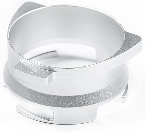 Embudo dosificador de café 2.126 in Accesorios de café espresso Metal de aluminio para Breville Portafilter Manos Libres Plata