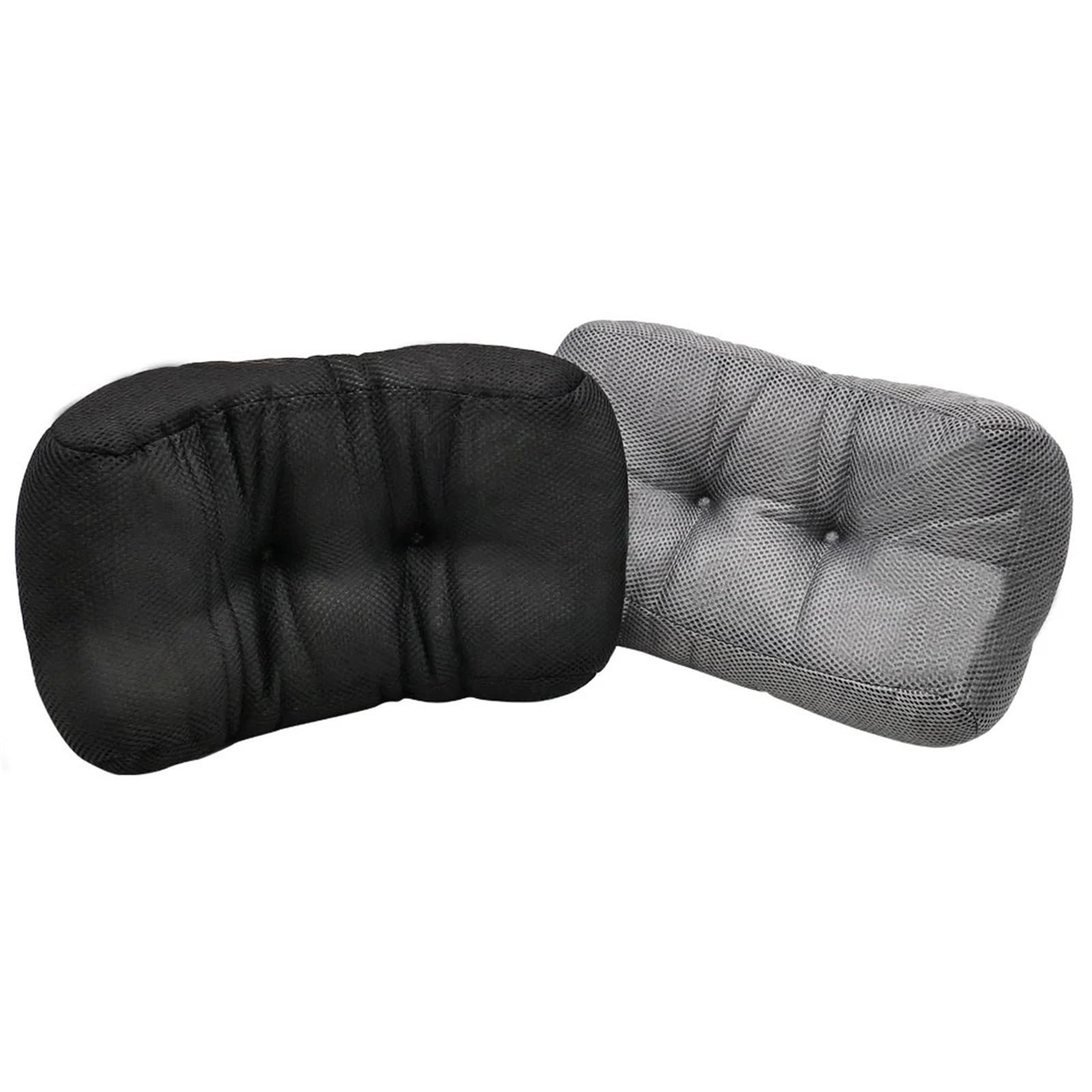 1 cojín lumbar para asiento de oficina, cojín lumbar para coche, cojín lumbar para silla, soporte de cintura, almohada para sofá (negro)