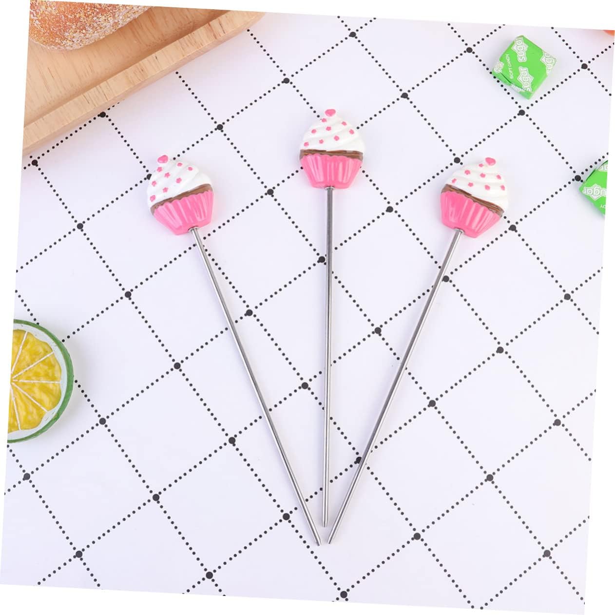Heart Shaped Stainless Steel Pins 4Pcs for Baking Bread