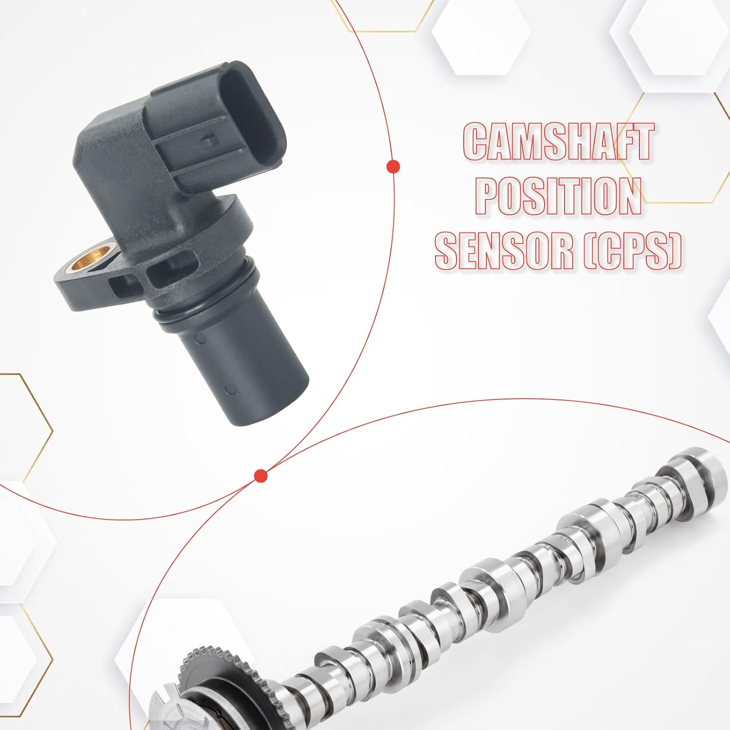 3322051K00 Camshaft Position Sensor Replacement for Kizashi 2010 2011 2012 2013 Grand Vitara 2009 2010 2011 2012 2013
