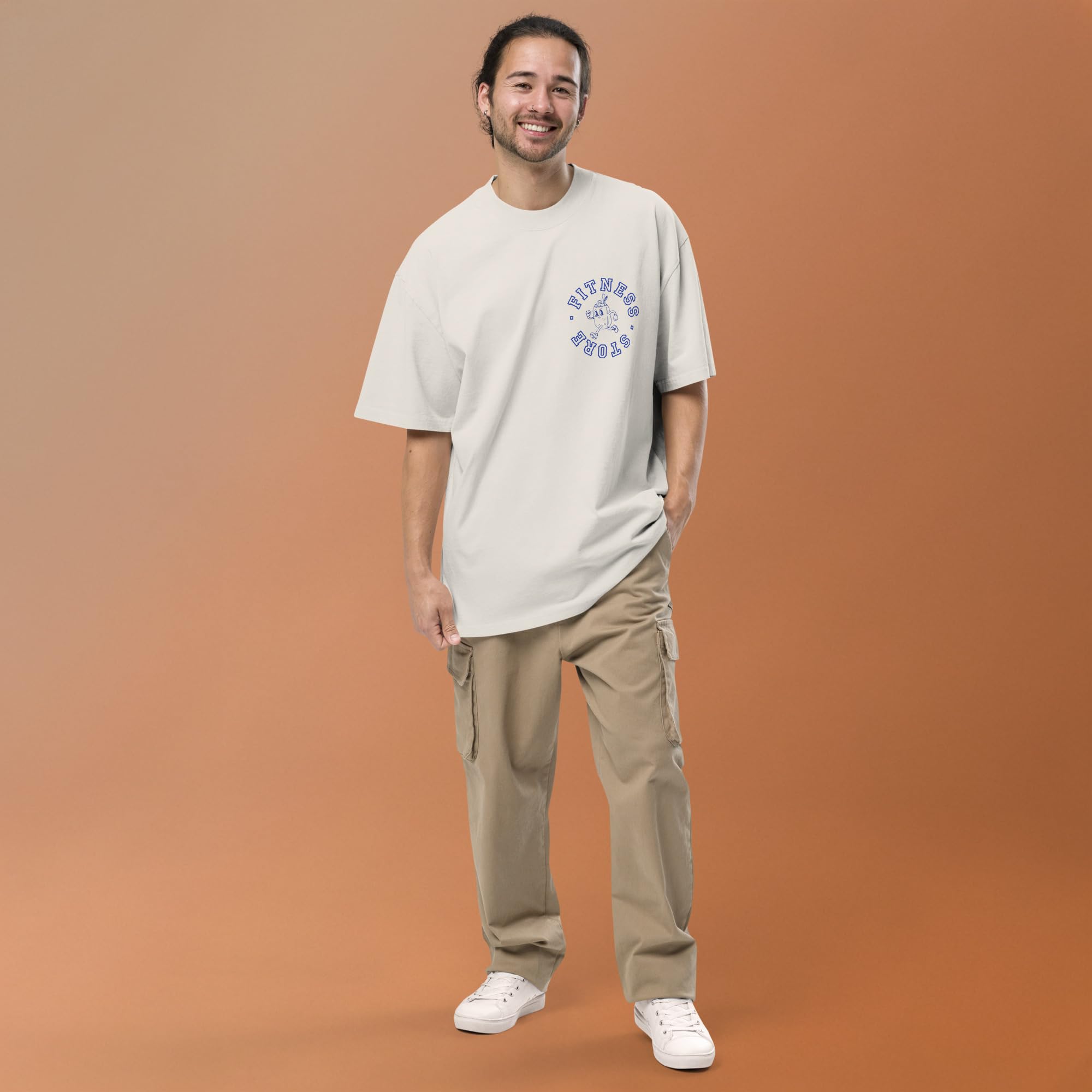 Matcha Run Club | T-shirt z nadrukiem graficznym oversize koszulka gimnastyczna dla kobiet i mężczyzn, koszulka treningowa do biegania, na co dzień, do uprawiania sportu, streetwear, fitness, top z