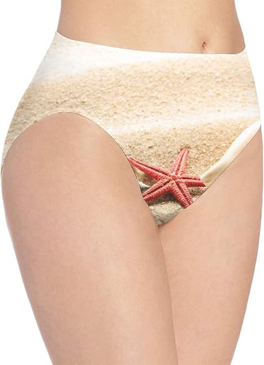 Amazon.com: Kjaoi 3D impresión suave ropa interior de las mujeres rojo  estrella de mar y arena Shell moda coqueta sexy señora bragas calzoncillos  : Ropa, Zapatos y Joyería