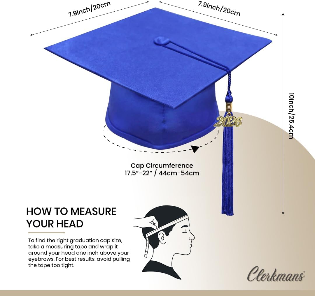 CLERKMANS Kid's Graduation Cap & 2026 Tassel - Preschool & Kindergarten Graduation Cap & Tassel