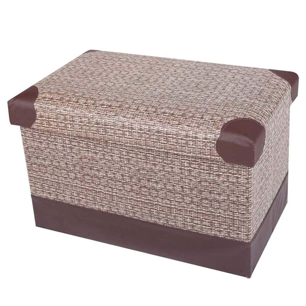 Tabouret repose-pieds rectangulaire avec rangement pour salon et entrée