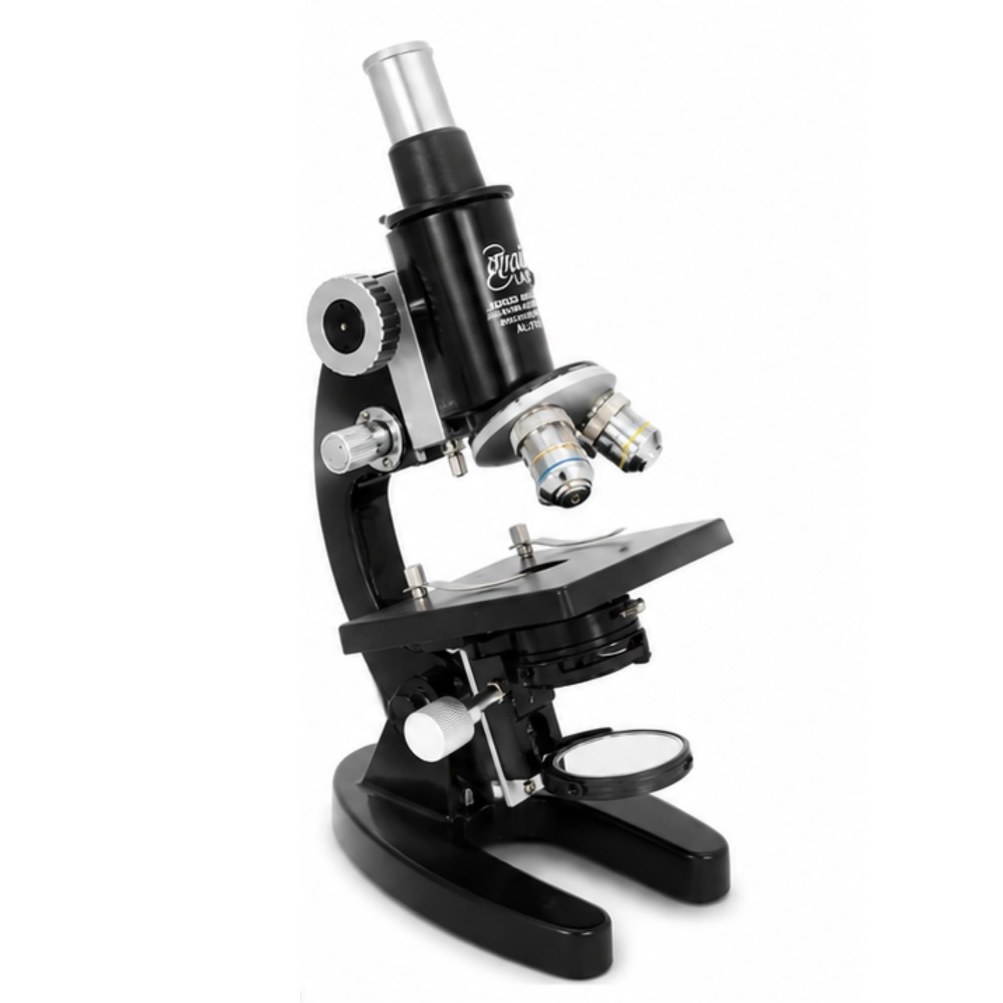 AvianLabs® Junior Medical Microscope AL-143B | Compound Biological Microscope | Triple Revolving Nosepiece | 10x & 15x Eyepieces | 10x & 45x Brass Objectives | Laboratory & Educational Use-image-3