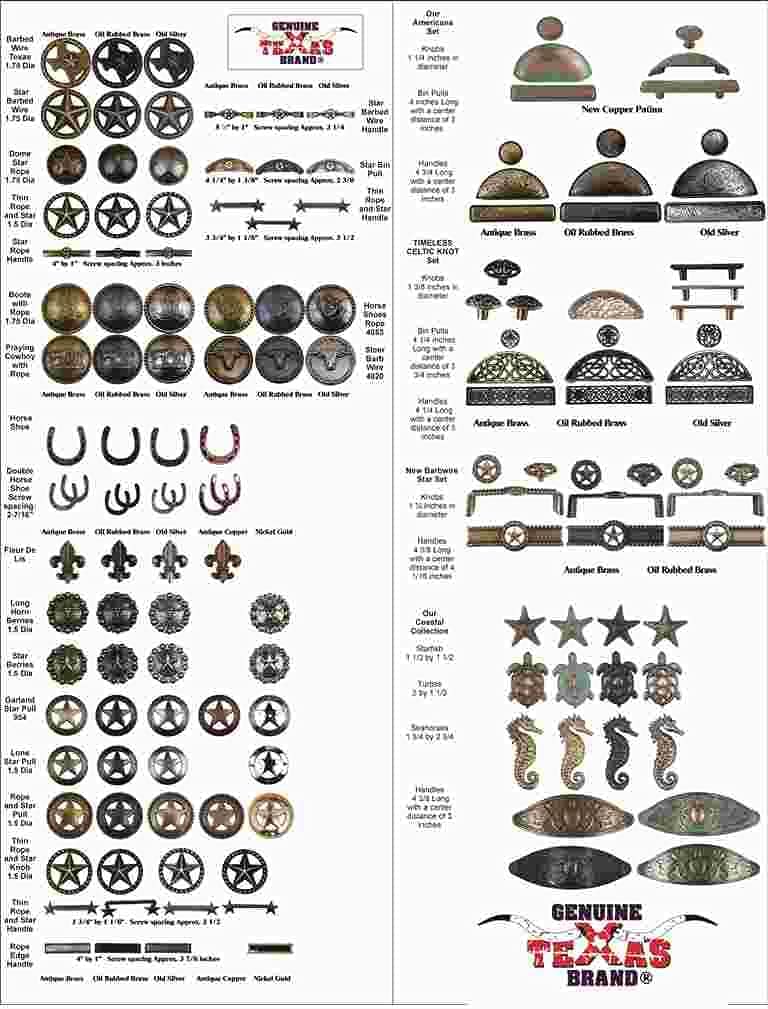 Set of 6 Horseshoe Drawer Pull Cabinet Knob Western Southwest Decor Texas Kitchen (Oil Rubbed Bronze)