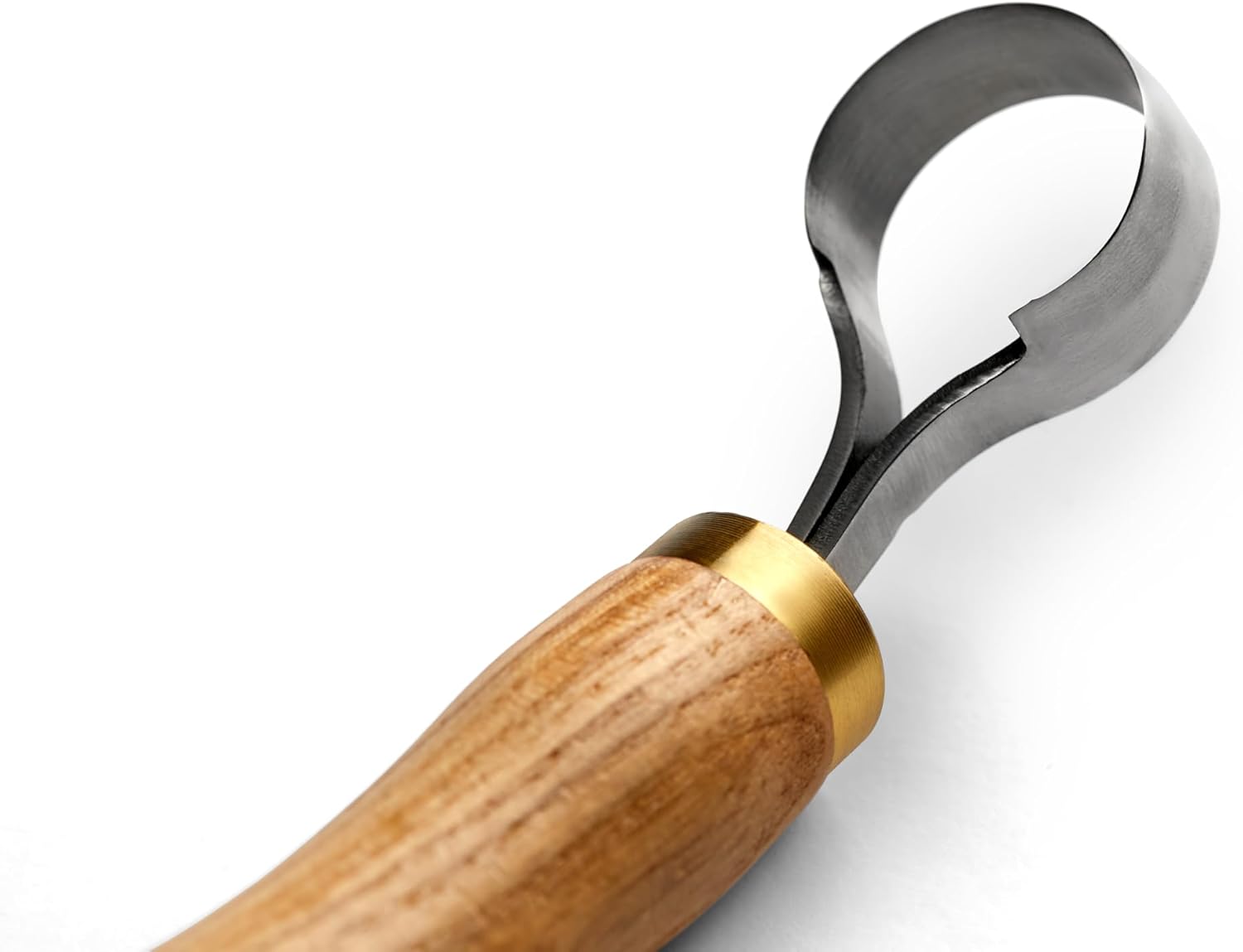 Wood Carving Scorp Knife. Round Carving Tool for Spoons, Bowls and Cups. Wood Carvers Rounded Hook Knife Spoon carving knife. (ANGLED)