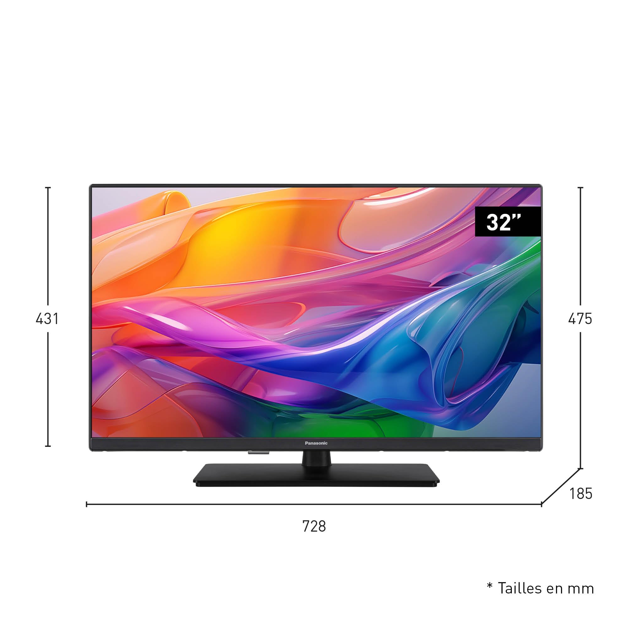 Panasonic TV-32S50AEZC, 32 Pouces HD LED Smart TV, Fire TV | HD Colour Engine, HDR, Contrôle Vocal Alexa, Mode Jeu, Lecteur Média, Téléviseur Intelligent, Série S50