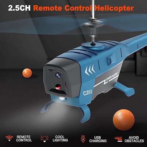Miniatura 3 de GoolRC Helicóptero de control remoto, helicóptero RC de 2.5 canales con giroscopio para principiantes, avión RC volador para interiores y exteriores