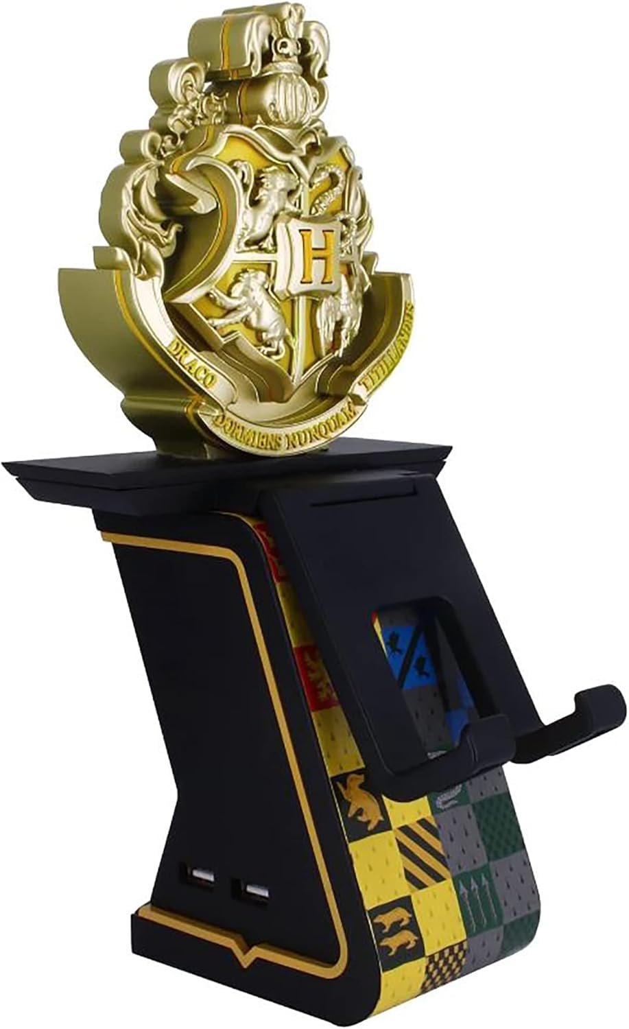 Exquisite Gaming Cable Guys LED Ikons: Harry Potter Hogwarts Crest - Phone & Controller Holder - Light Up Gaming Controller / Mobile Phone / Device Holder, Includes 4' Charging Cable
