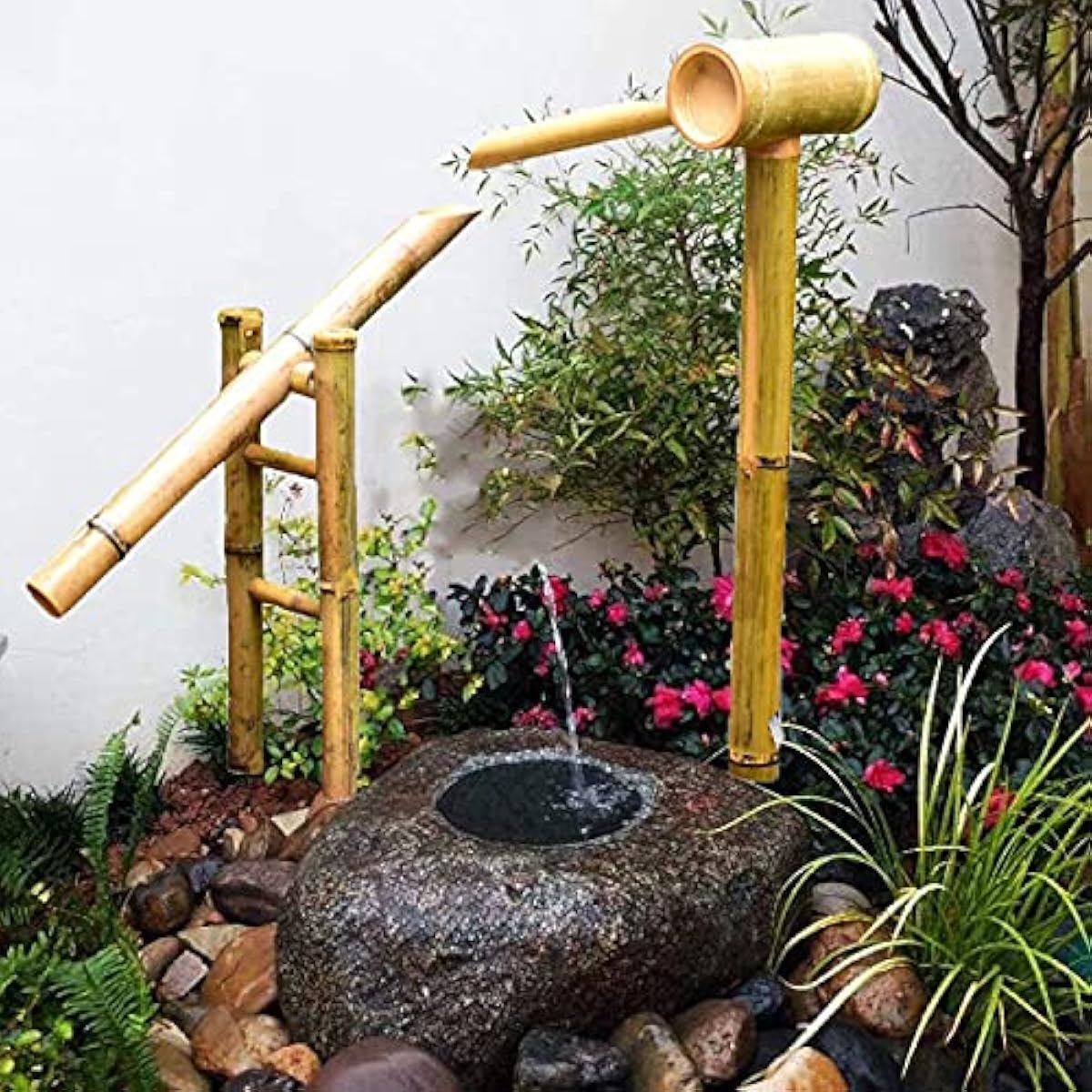 取扱 店 竹の噴水の装飾 竹の噴水 庭の水の機能ポンプ付きの庭の装飾 屋外の日本庭園の機能の注ぎ口 庭の水の機能 買う格安 Littleshopp Com
