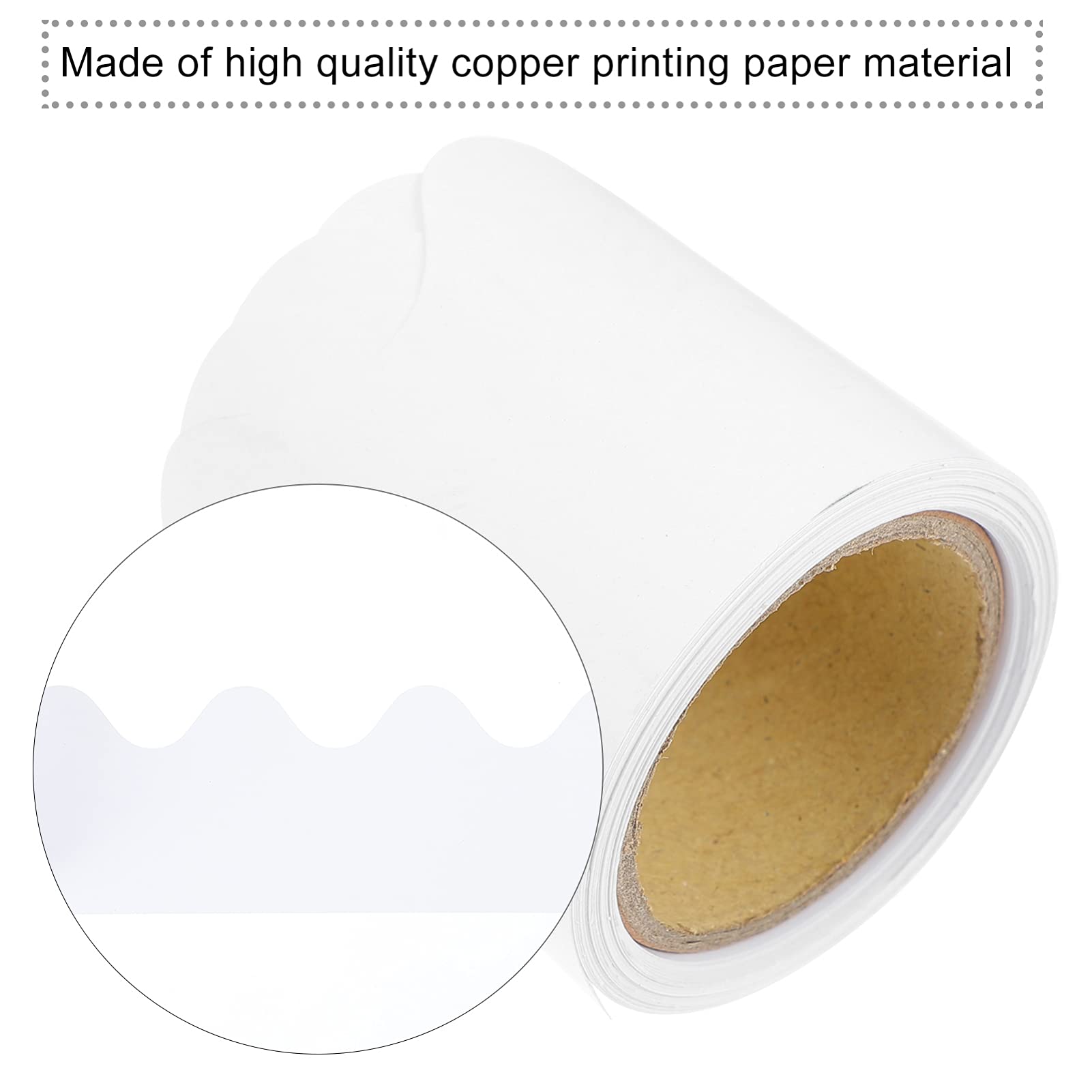 LACHEERY Bordo Adesivo Autoadesivo In Legno Bianco Carta Da Parati Effetto Legno 7.6cm X 1500cm Vinile Impermeabile Perfetto Per Pareti Camera Da Letto Cornici Specchi Mobili Tavoli Sedie