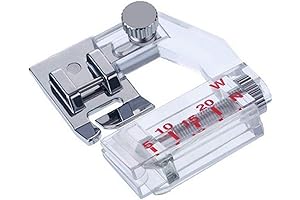 Adjustable Bias Binder Foot for All Low Shank Snap-On Machines